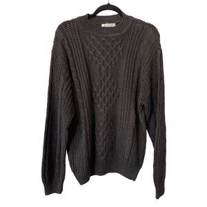 Vintage 90s Vanderbilt Sweater Size Medium Cable Knit Relaxed Fit Deadstock NEW